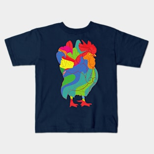 Rooster bird Kids T-Shirt